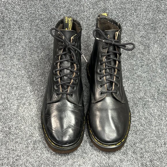 Dr. Martens 1460 Ben Boots Mens Sz 10 Black Smooth Leather Made In England Lace - Picture 3 of 16